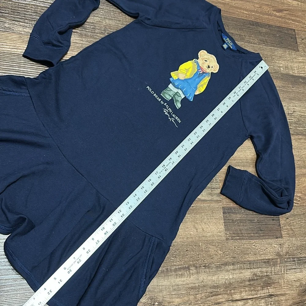 Ralph Lauren Navy Dress with Polo Bear Graphic